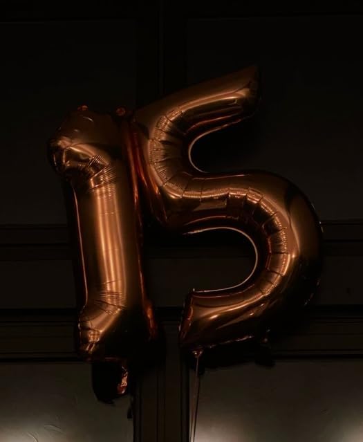 Digital Number 7 Dark Brown Birthday Balloon 40 Inch, Foil Balloons for 7 17 27 70 77 Party Decorations Supplies, Coffee Brown Mylar Numbers Balloon for Seven Wedding Anniversary