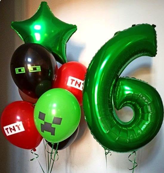 Green 40 Inch Large Number 5 Birthday Balloon, Five 5th 15 25 35 50 55 Birthday Celebration Decorations, Foil 5 Mylar Helium Number 5 Balloons Girl Boy Anniversary Party Supplies