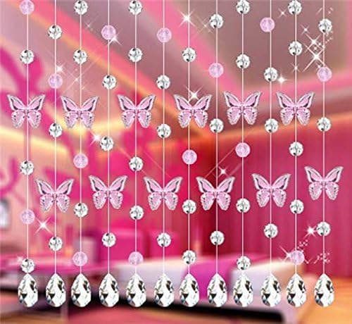 Fushing 20Pcs Chandelier Crystals, Clear Teardrop Crystal Chandelier Pendants Parts Beads, Hanging Crystals for Chandeliers (63mm, Clear)