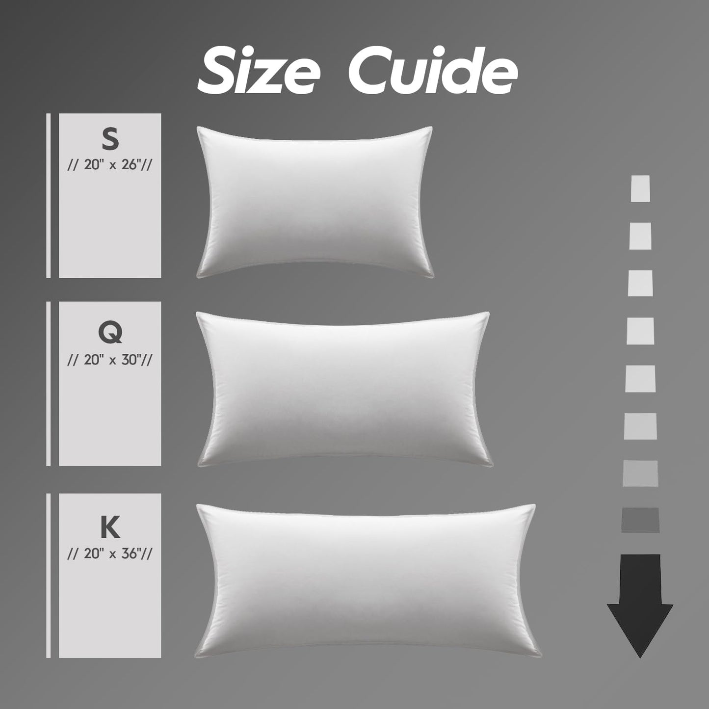 Globon Ultra Soft Down Pillow Queen Size Set of 2, All Down Filled Bed Pillow for Sleeping, 100% Cotton Shell 500 Thread Count, Soft Hotel Collection Down Feather Pillow 20" x 30"