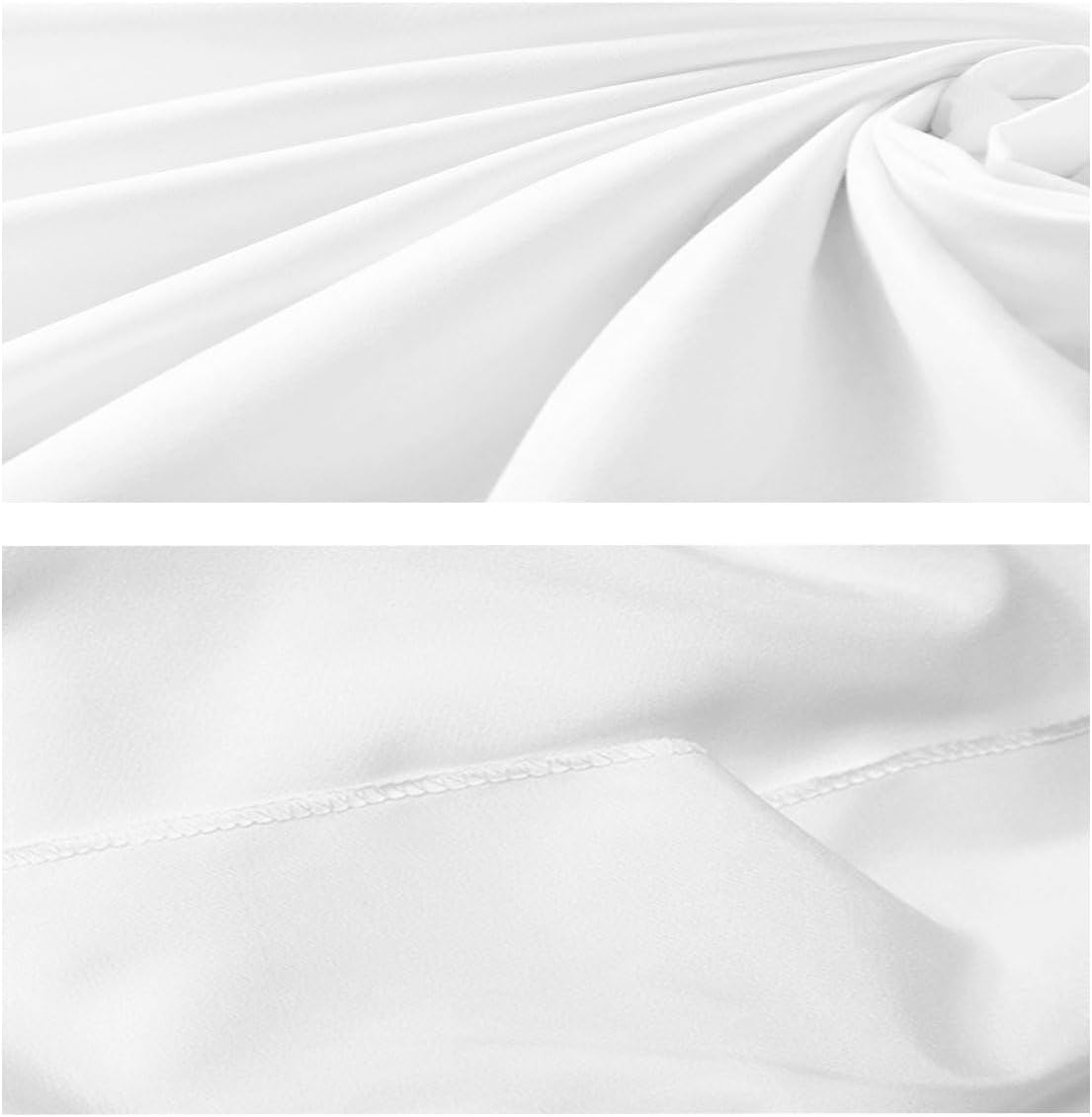 Solid Photography Backdrop Background Chromakey Muslin Portrait Background Screen for Photo Video Studio… (White, 8x10ft)