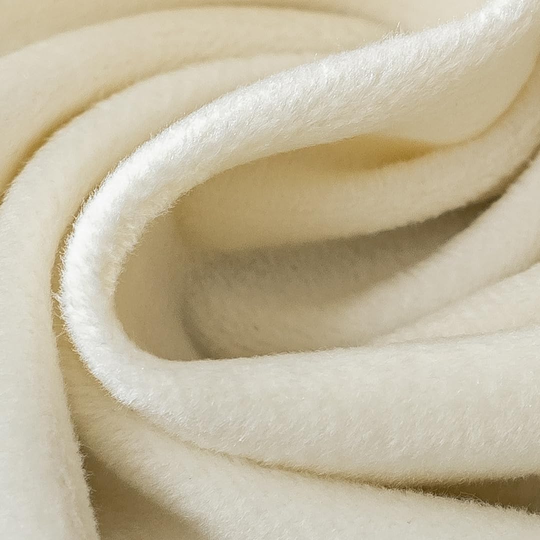 F-CHU White Tablecloth Thickset Velvet Tablecloth with Beautiful Gold Tassels Vintage Table Cloth for Home Decor Wedding, Party, Banquet and Events 60x120-Inch