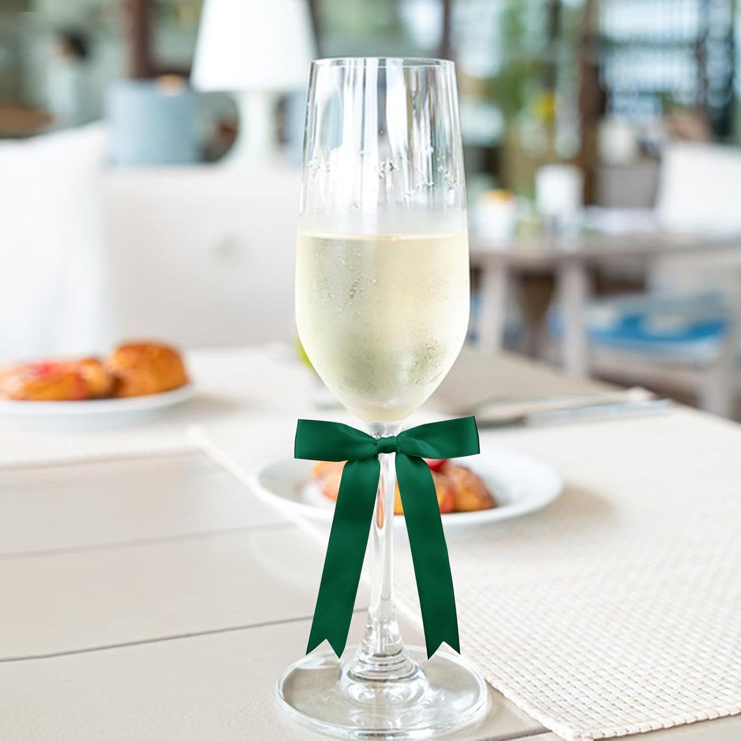 30 Pcs Satin Green Bows with Twist Tie, 5x7 Inchfor Gift Wrapping Cake Treat Bags Craft DIY Gift, Birthday Decorations, Balloons & Garland Home Decor