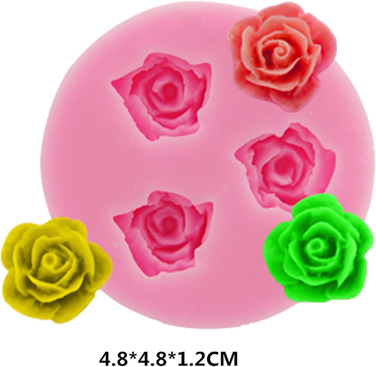 6 Pack Flower Molds - Peony, Rose, Sunflower, Animal Shapes - Resin Casting & Candle Making Molds
