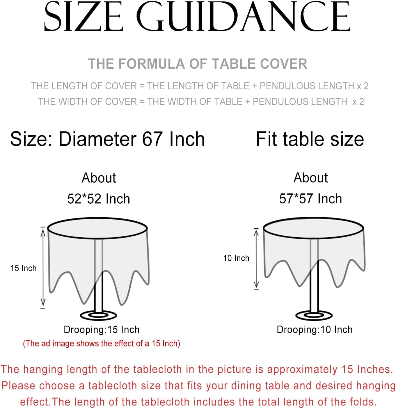 patdrea Designer Linen French Round Table Cloth,Vintage Red Floral Durable Breathable Colorful Dacorative Tablecloth for Kitchen Dining,Christmas,Thanksgiving,Holiday,Diameter 67"-Newmari