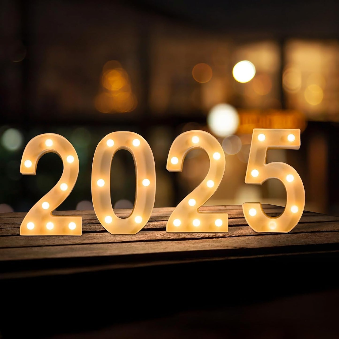 Foaky Rechargeable LED Letter Lights Sign Marquee Light Up Letters Sign for Night Light Wedding/Birthday Party Christmas Lamp Home Bar Decoration (7)