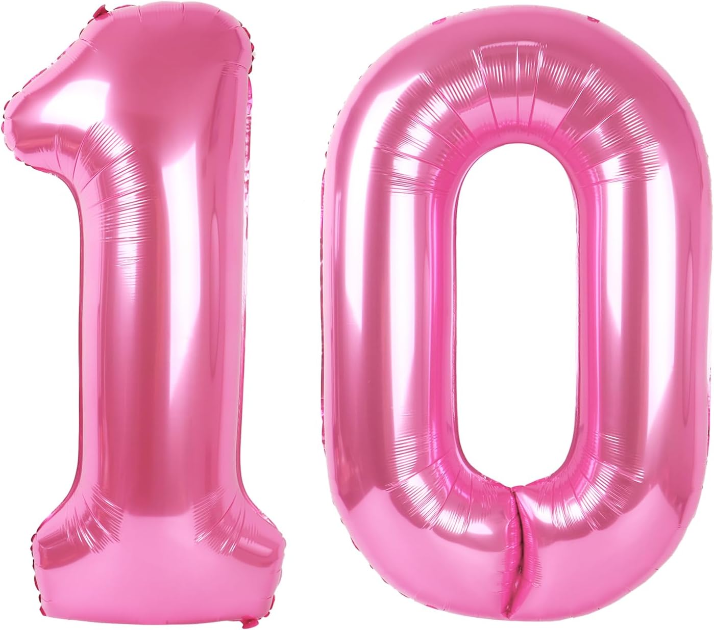 number pink 10 balloon