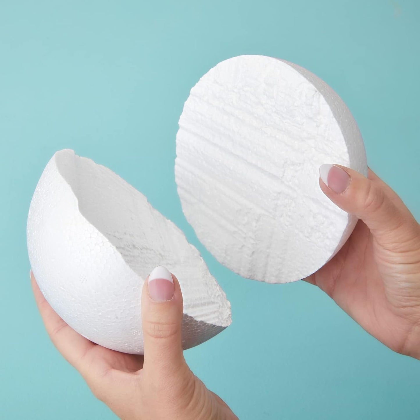 Juvale Styrofoam Balls - 6-Inch, White, Pack of 2 - Smooth Foam Spheres for Crafts & Painting - Foam Craft Balls & DIY Project Supplies