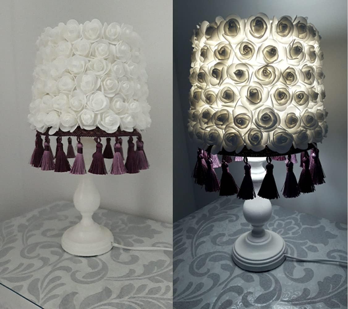 Artificial Flowers 100PCS 3CM Mini Fake Roses for DIY Wedding Bouquets Centerpieces Party Baby Shower Home Decorations (White)