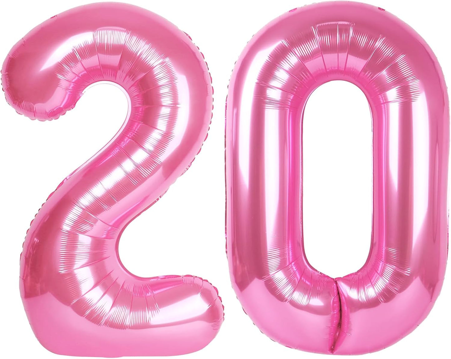 number pink 20 balloon