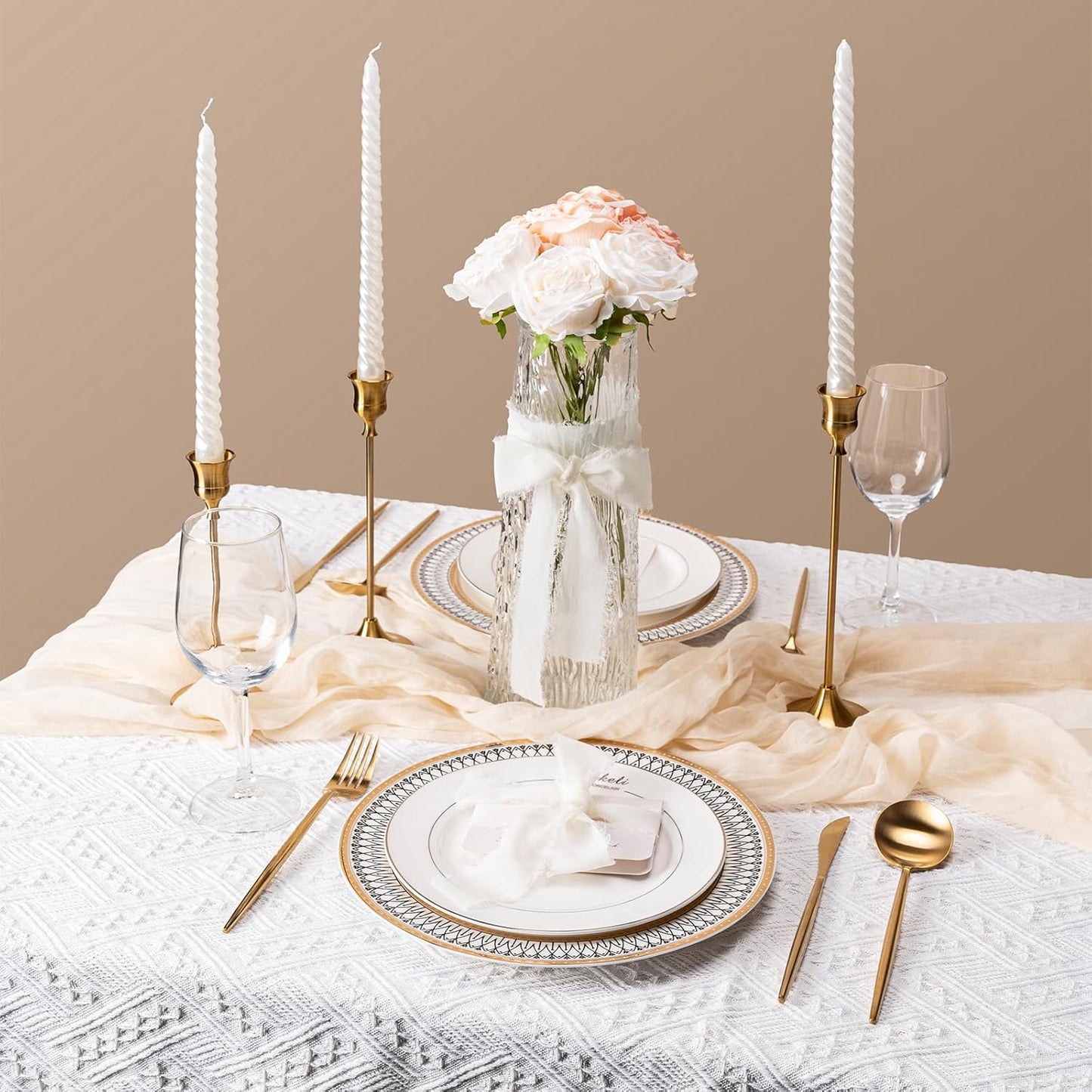 Ivory Handmade Chiffon Ribbon,1.5Inch x 3 Rolls Total 24 Yards Ivory Fringe Chiffon Silk Ribbon,for Wrapping Wedding Invitations,Bridal Bouquets,DIY Crafts,Home Decor and More