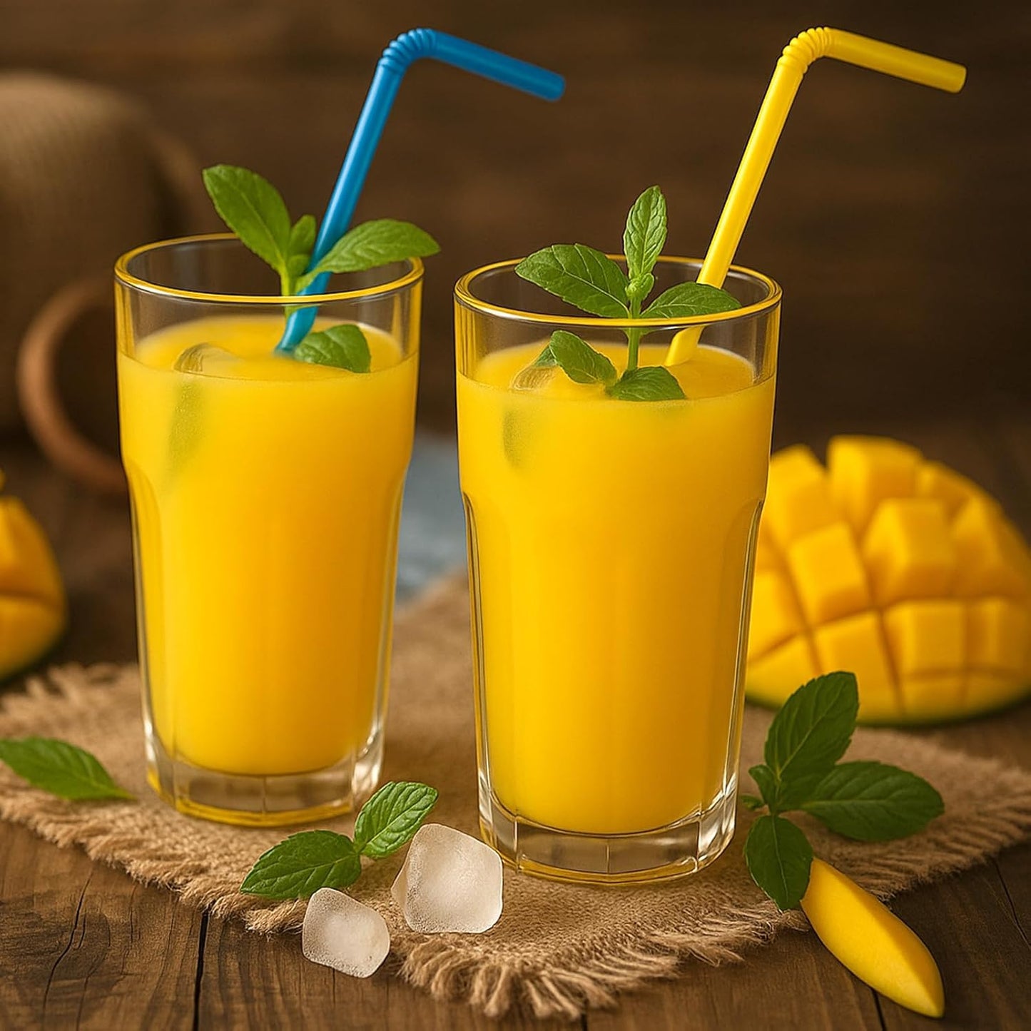 Tomnk 300pcs 10.3 Inches Disposable Flexible Bendy Drinking Straws Plastic Straws