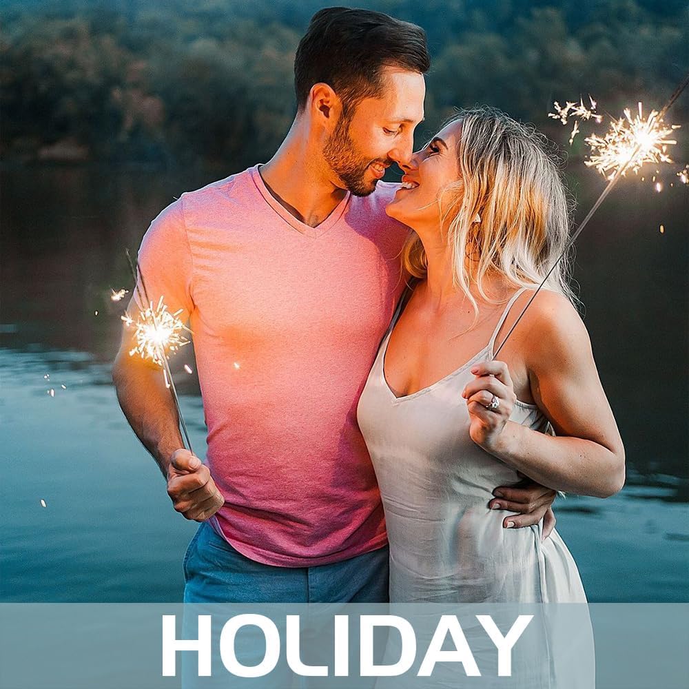 Portable 22-inch 40 Pieces Sparklers Wedding Send-Off,Suitable for Celebratory Holidays Such as Easter,Wedding Favors,Holiday Revelry and More(3-5 Days Deliveried)