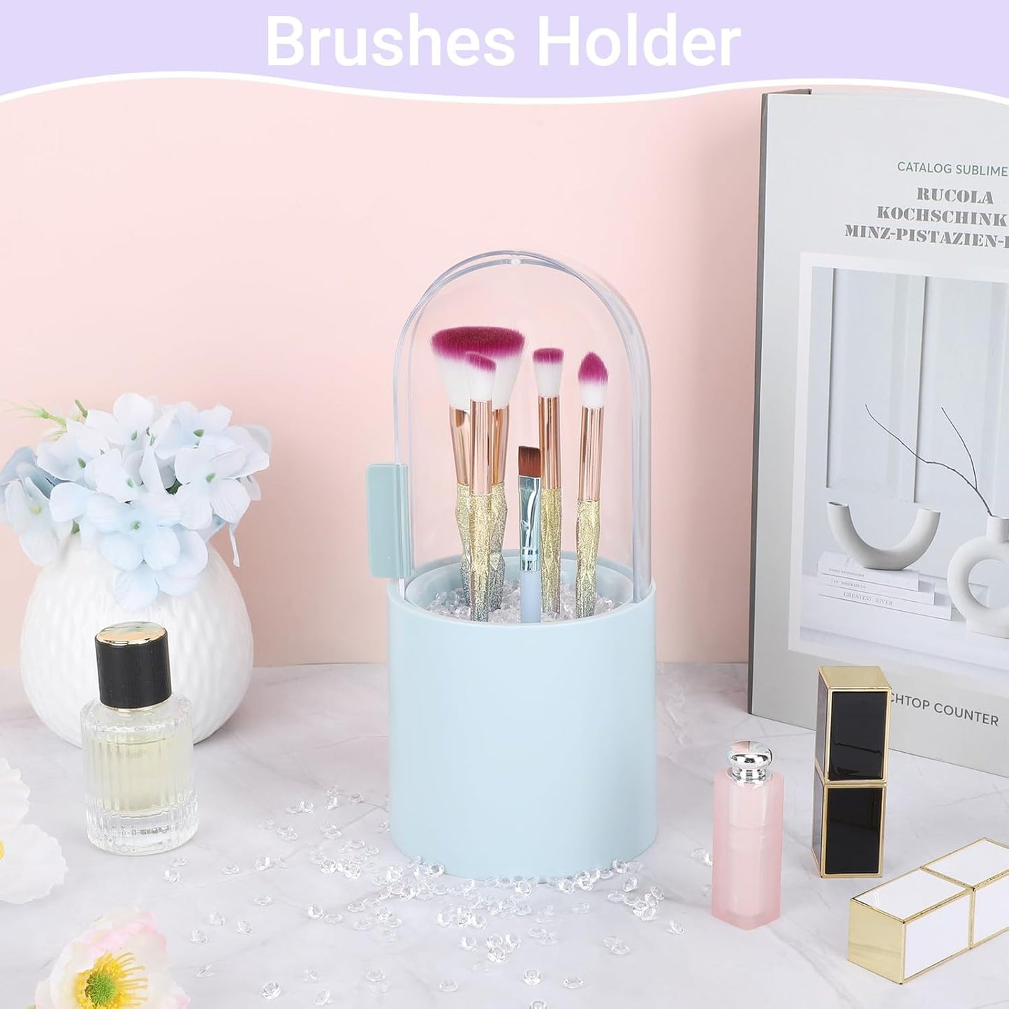 SUREAM 4500PCS Clear Ice Rocks for Vase Filler, 6mm/0.24Inch Acrylic Diamonds Gems, No Holes Faux Acrylic Treasure Crystals for Art Crafts, Wedding Table Scatter, Birthday Party Decoration