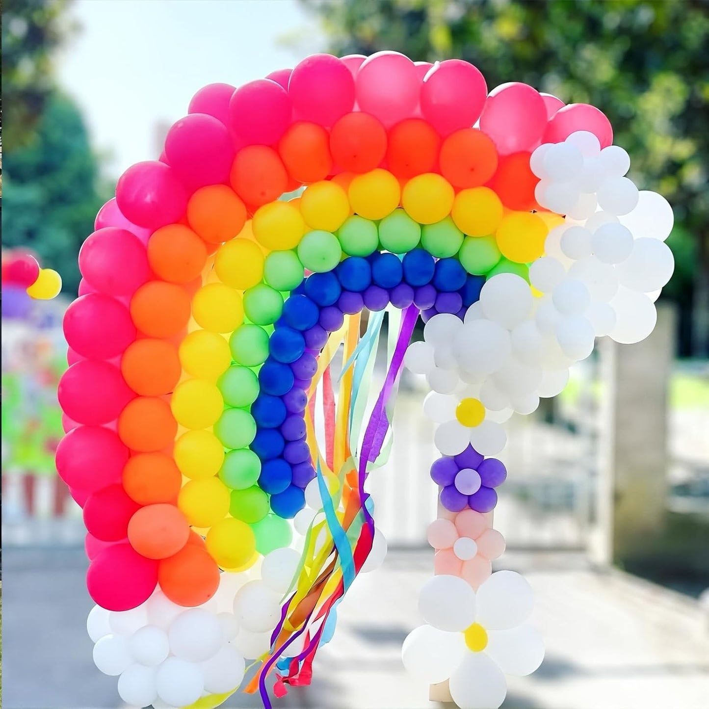 125 pcs White Balloons 5 Inch, Small Balloon Garland Arch Kit for Birthday Party Decorations Anniversary Wedding Baby Shower Party Decor