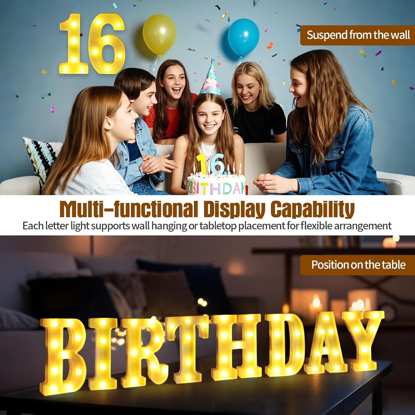 Light Up Letters K,LED Sign Marquee Letters 26 Alphabet for Party Birthday Name,Wedding,Christmas Decorations,Personalized Name Sign Letter for Centerpieces Table and Wall Decor