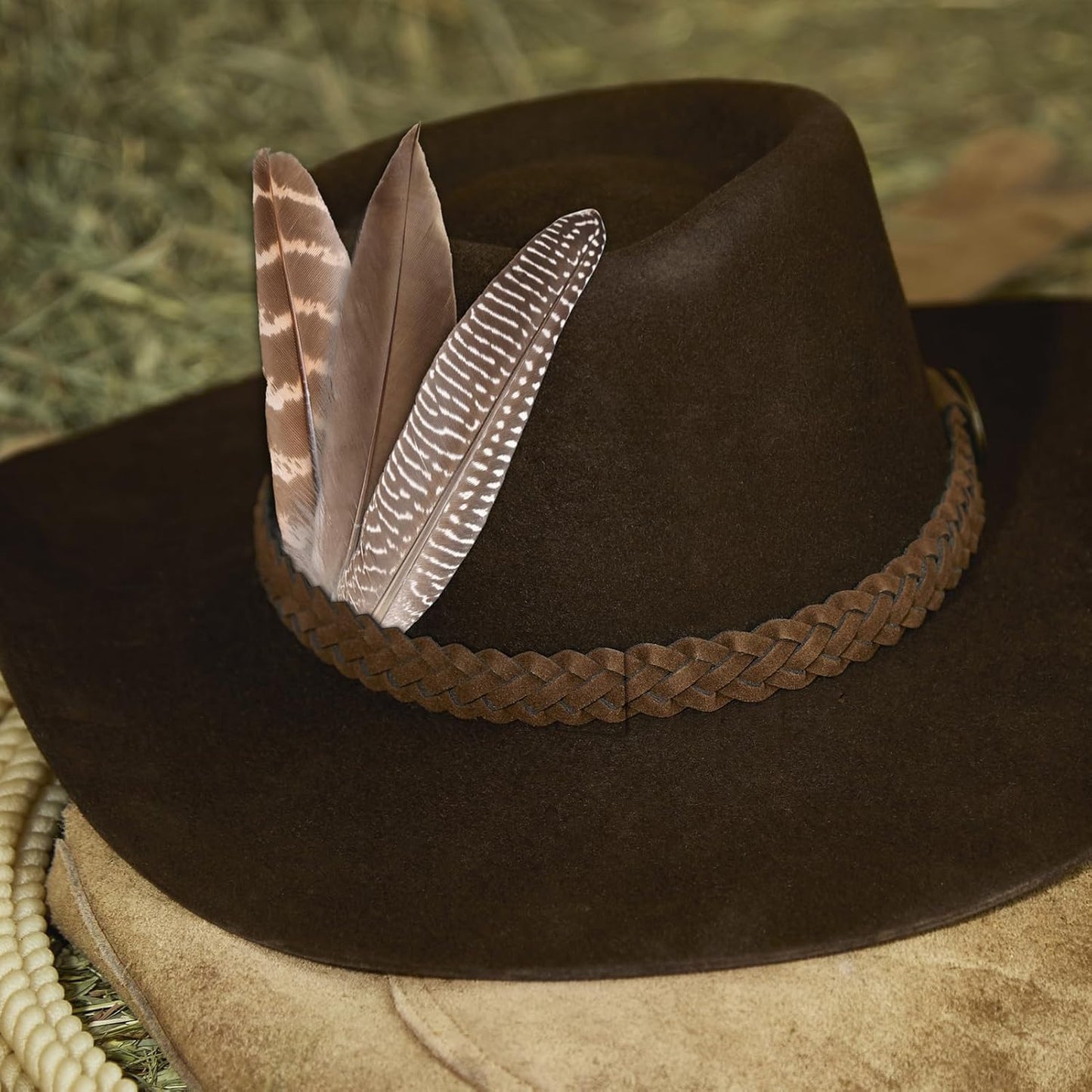 MAOFENG 20pcs Natural Pheasant Feathers Bulk 5 Styles Mixed Feathers Spotted Feathers for Craft DIY Wedding Home Hat Floral Arrangements Holiday Decorations