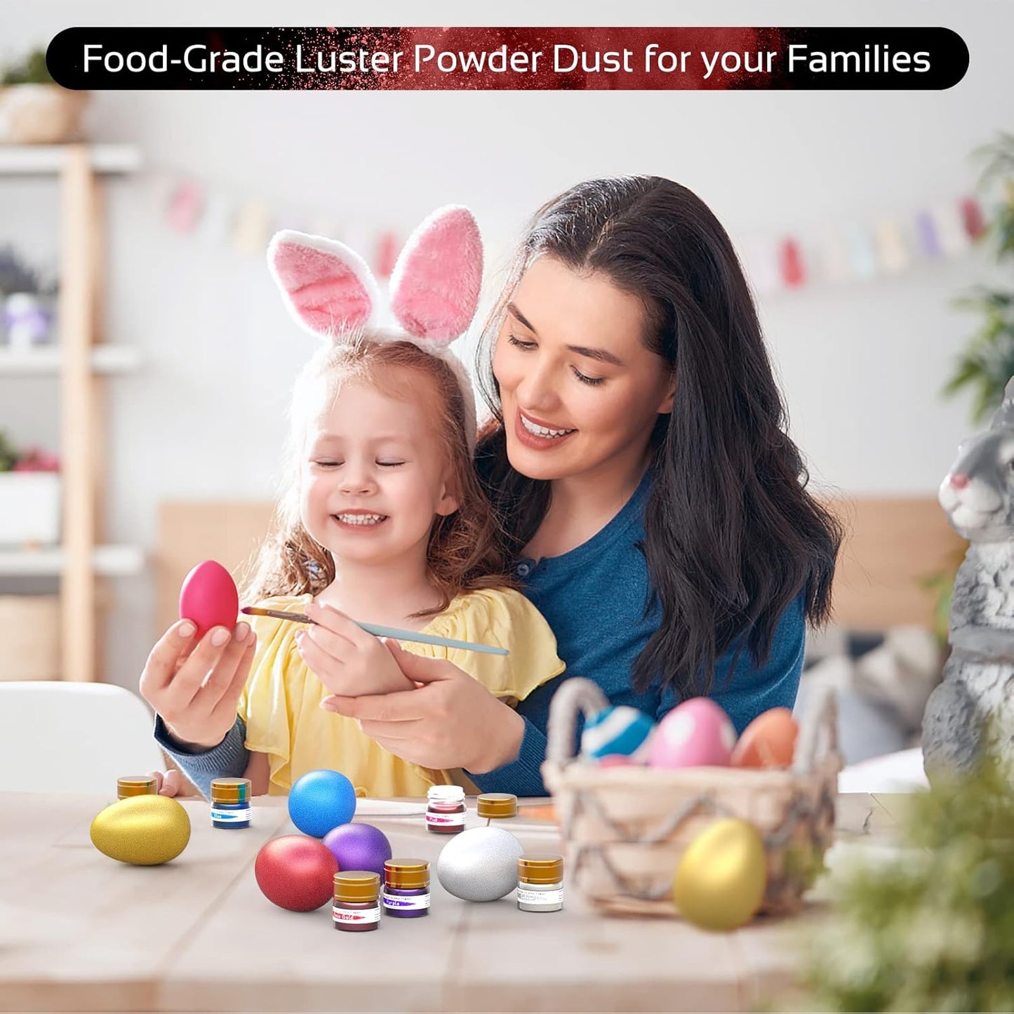 Jelife Red Wine Edible Luster Dust - 5 Grams Food Grade Cake Dust Shimmer Powdered, Edible Metallic Powder Food Coloring for Cake Decorating, Chocolates, Fondant, Drinks, Painting & More, Vegan