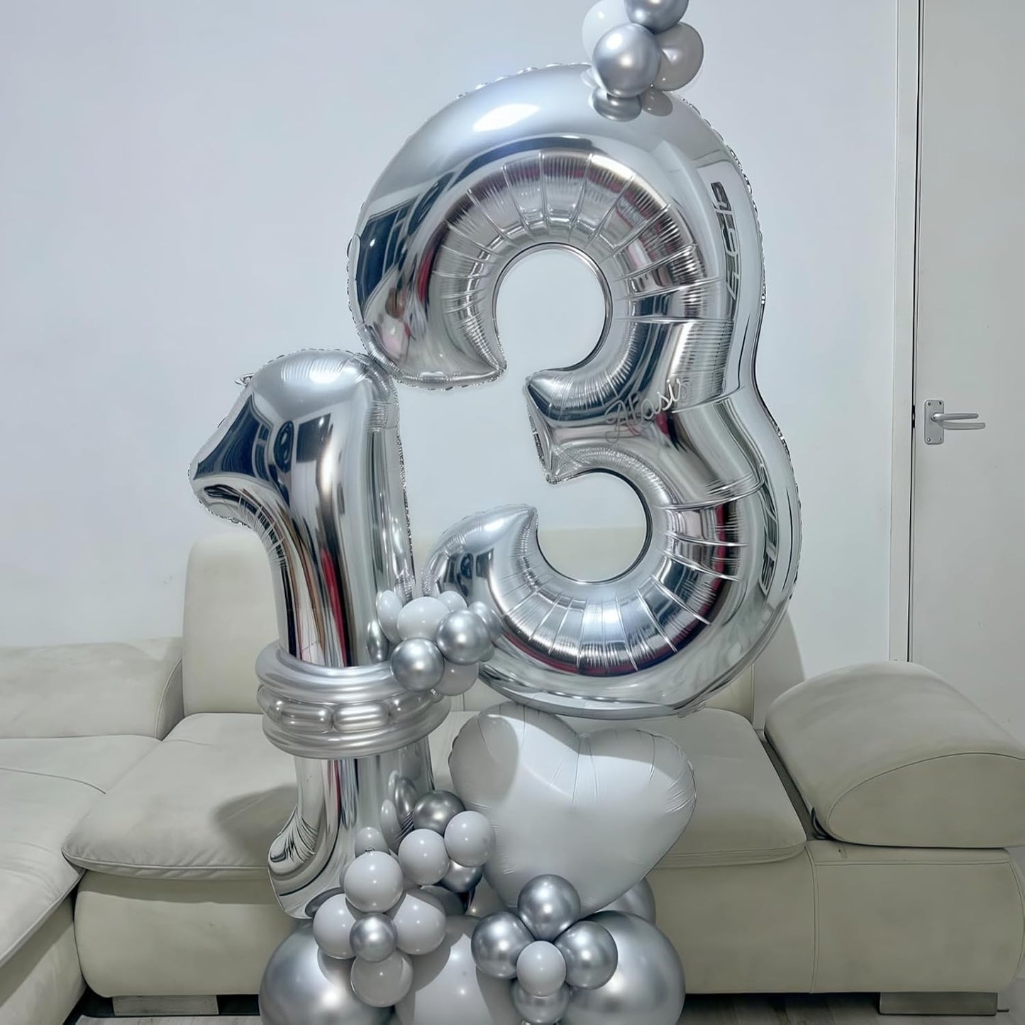 Silver 70th Birthday Balloons for Men, 40 Inch Mylar Self Inflating 70 Balloon Numbers, Large Foil 7 and 0 Helium Number Balloons for Women 70th Birthday Party Decorations Anniversary Decor Supplies