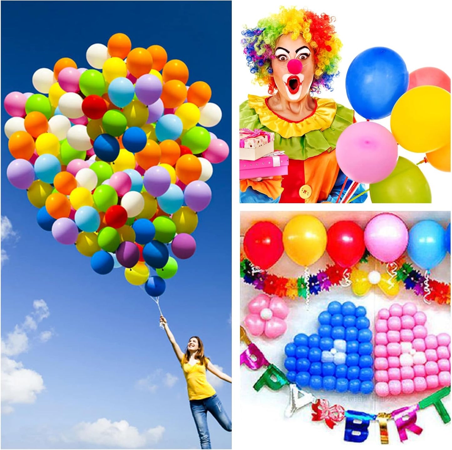 110pcs Blue Balloon 12 inch, Blue Latex Balloon for Birthday Party Baby Shower Wedding(with 2 Ribbons).