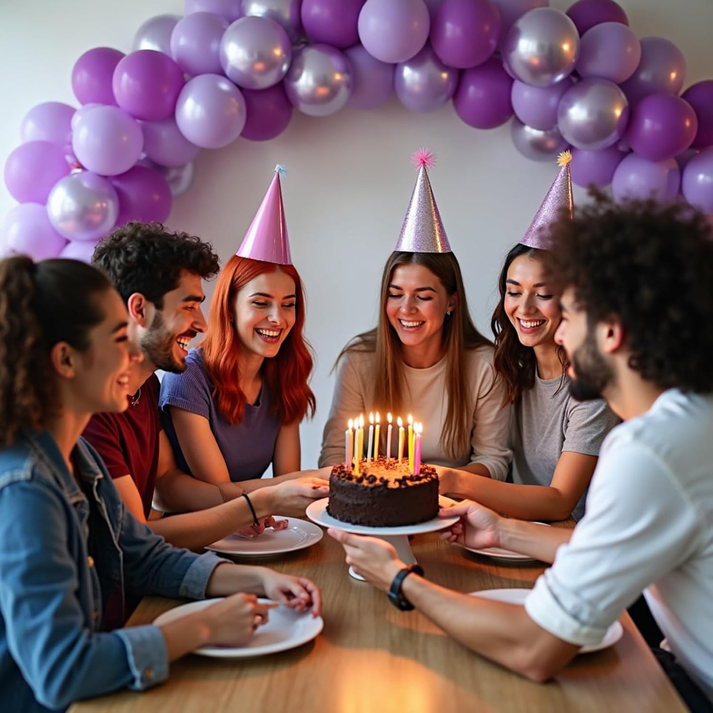 412Pcs Purple Balloon Garland Arch Kit,18 12 10 5 Inch Different Size Lavender Latex Metallic Silver Balloons for Butterfly Birthday Girls Women Wedding Birthday Baby Shower Party Decorations