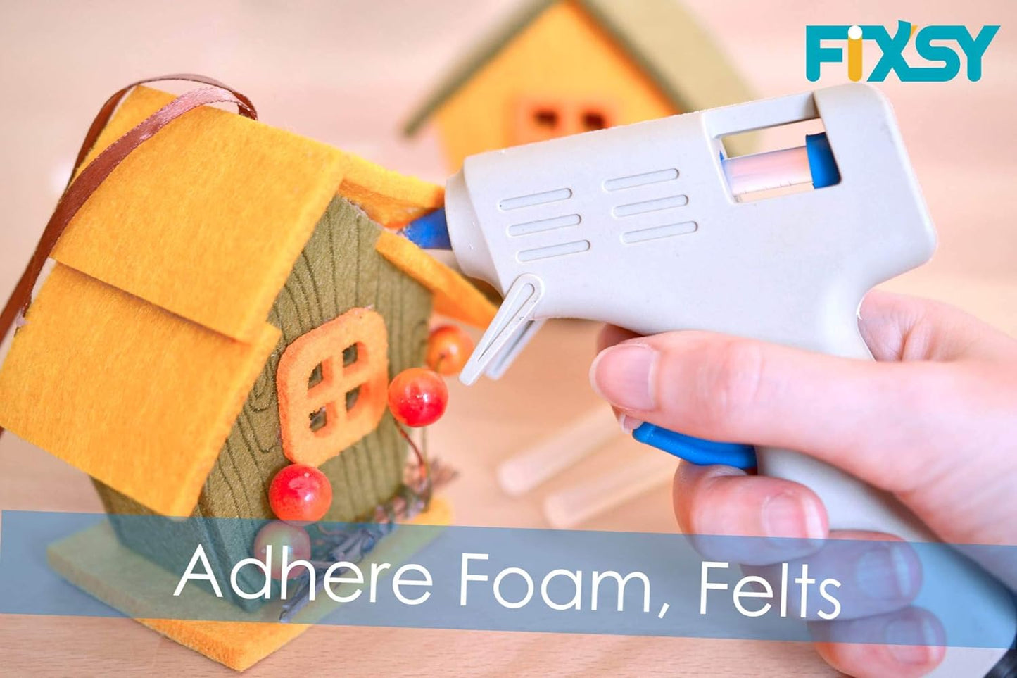 FIXSY Hot Glue Gun Sticks Low Temp Low Melt Cool Glue, Mini Size 4" Long x .28" Diameter 5/16 7mm, 30 Counts/Pack, 15 Packs, 450 Counts/Box, Scrapbooking