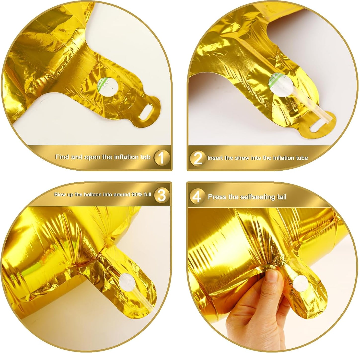 Gold Mylar Number 15 Balloon 40 inch, Number 15 Birthday Balloon for Boy Girl, Gold Foil 15 Balloon for 15 Birthday Party, Anniversary Celebration Number Balloons Decorations