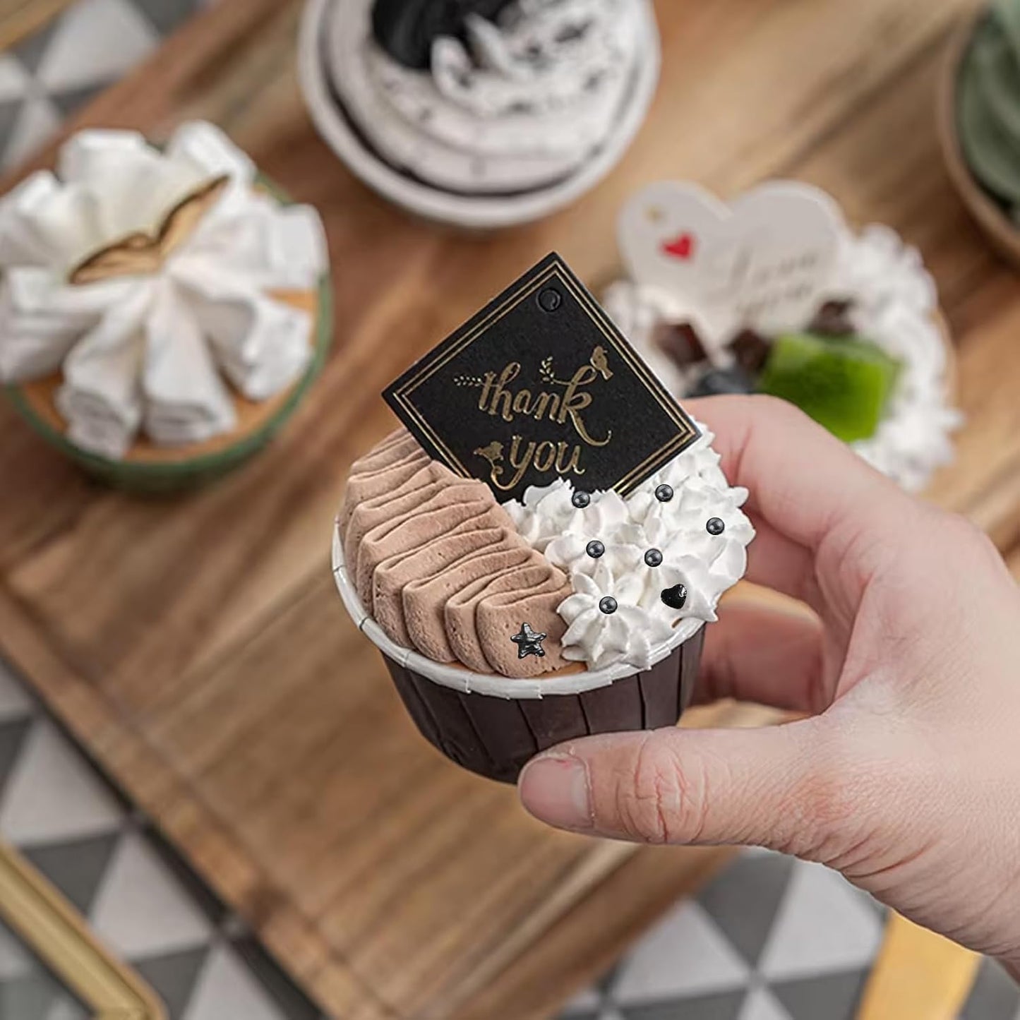 Kasvan Black Pearl Sprinkles, 6 Sizes Mix for Cake Decorating, 230g/8.1oz, Baking Cake Decorations, Ice Cream Toppings and Cookie Decorating, Wedding Party Chirstmas Supplies (Black)