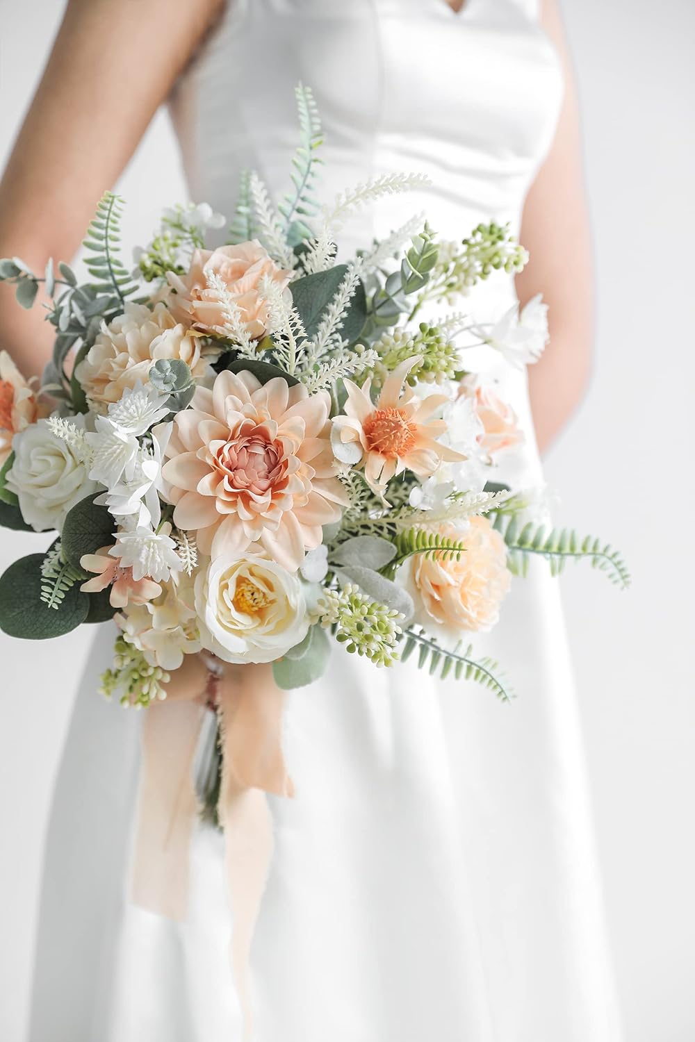 Serra Flora Artificial Greenery Spray Box Set(Pack of 46pcs) with 7 Kinds of DIY Wedding Bouquet Filler Table Centerpieces and Floral Arrangement (Dusty Green)