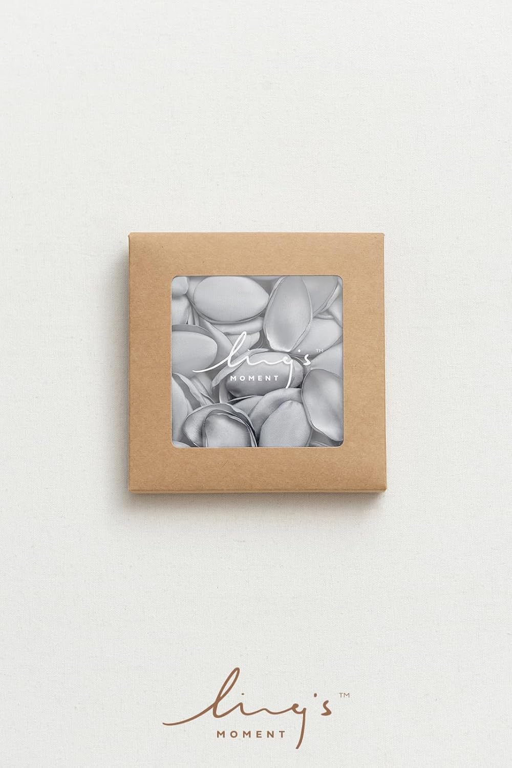 Ling's Moment Rose Petals, Silk Flower Petals for Wedding/Aisle/Flower Girl Baskets/Table Centerpiece Décor,etc.Silver 200pcs