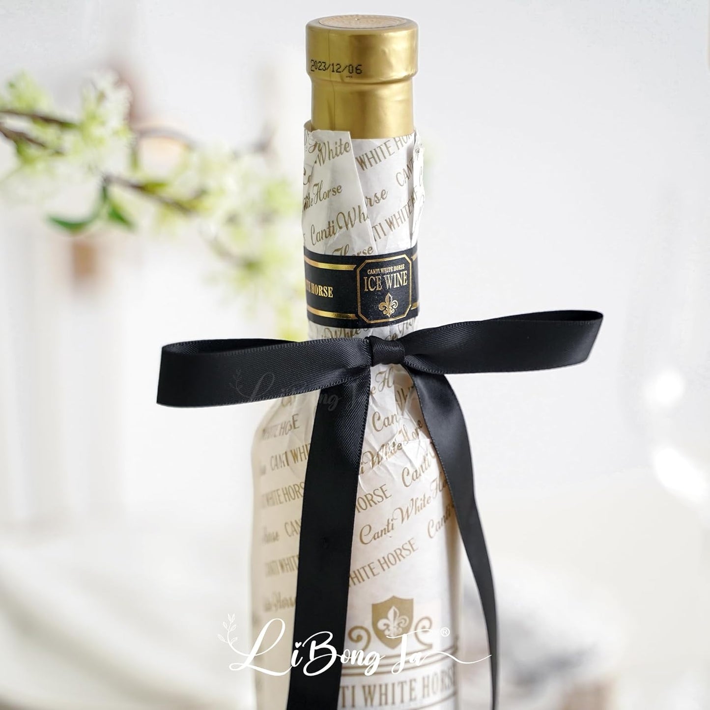 50 PCs Black Bow 5 Inch Long Tail Bows for Gift Wrapping, Easter Bow Party Decorations, Twist Tie Bows, Satin Bows for Crafts, Premade Bows for Presents, Treat Bags, Bottles, Cakes