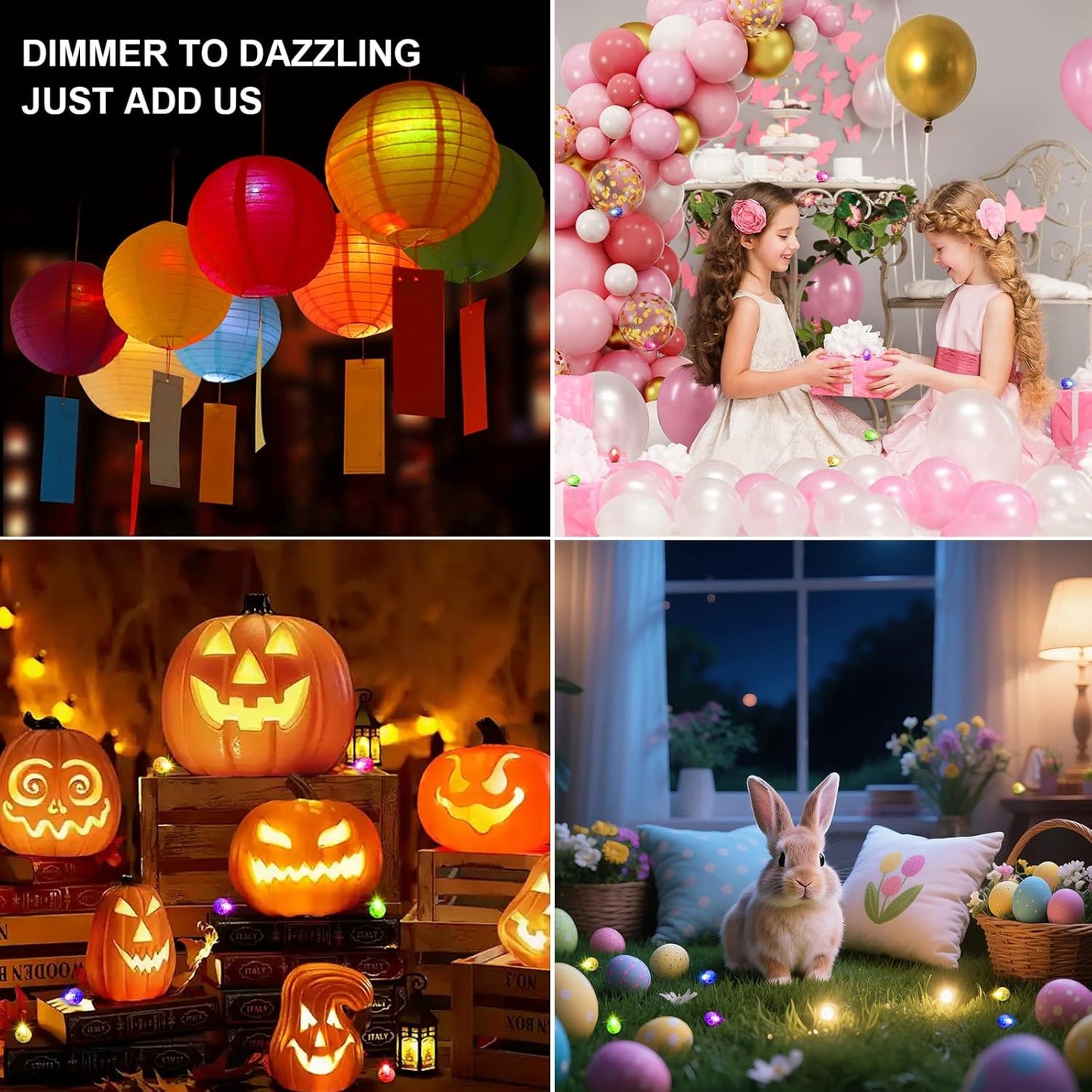 Aogist 100Pcs Warm White Balloon Lights with Hook,Long Standby Time,Waterproof Mini Light for Birthday Party Wedding Christmas Halloween Easter Decorative (Flash)