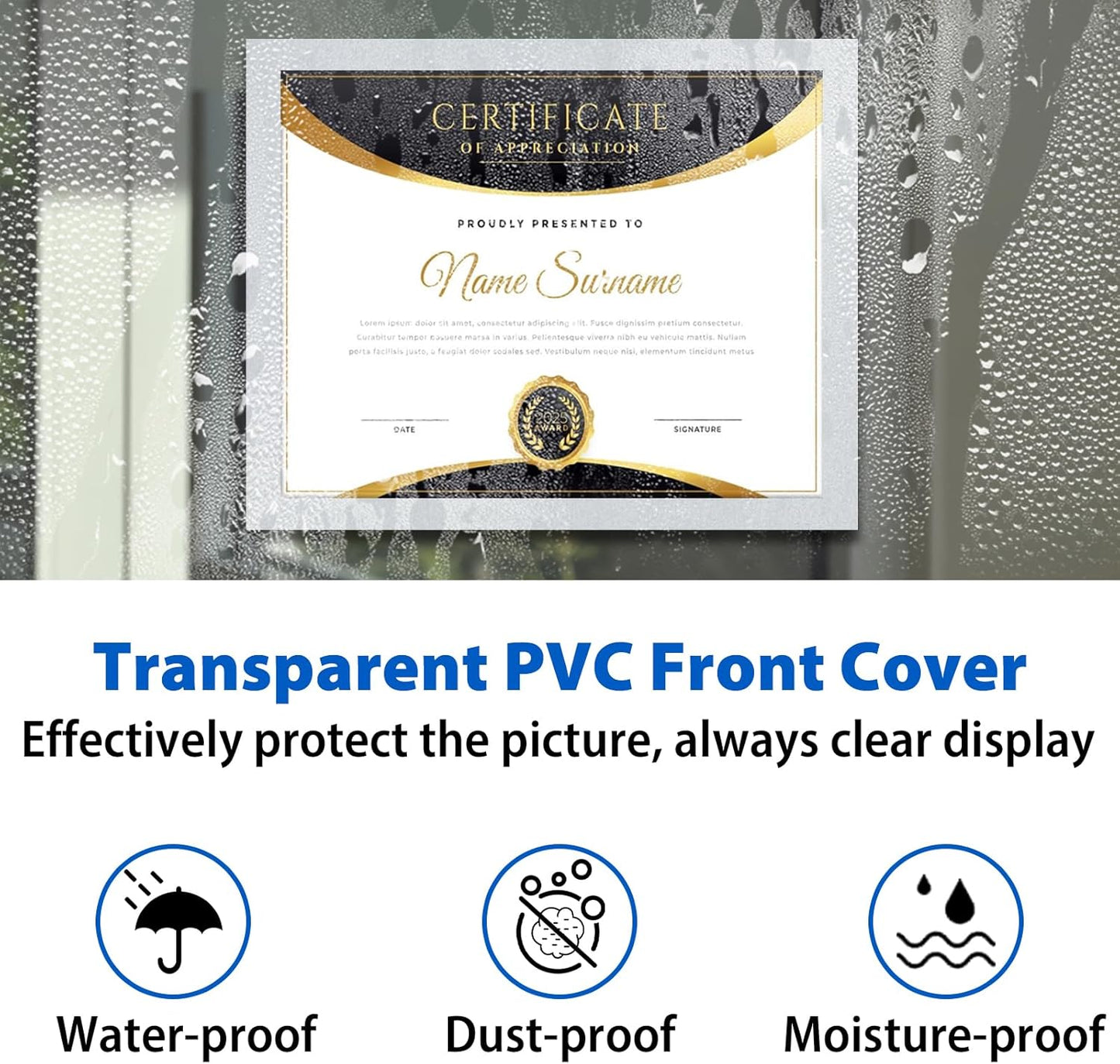 10Packs Magnetic Sign Holder 8.5 x 11, Self Adhesive Display Picture Frame with Magnetic Frame and Clear PVC for Office Store Home Door Window Refrige Magnetic Paper Holder, Silver