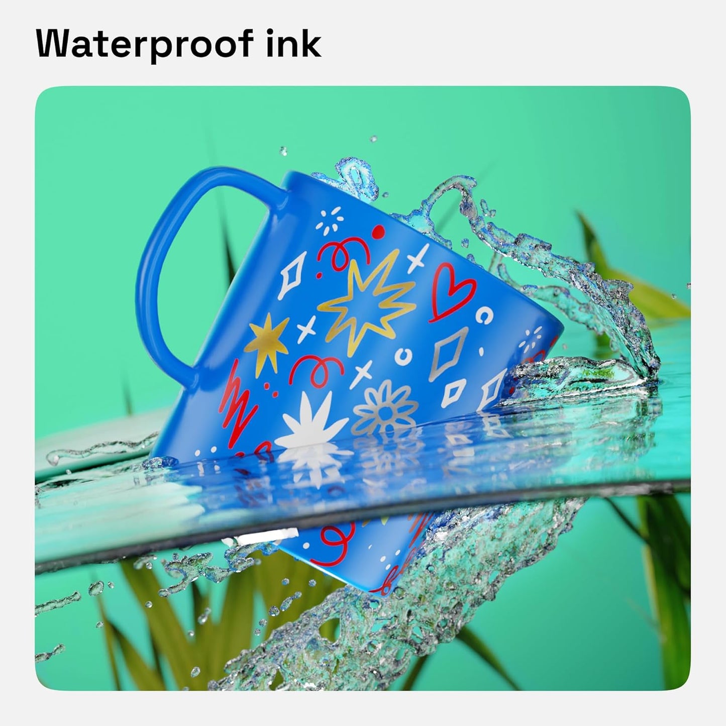 ARTISTRO Red Permanent Marker - Set of 2 Black Paint Pen, Oil Based Paint Markers Extra-Fine Tip 0.7mm, Waterproof Quick Dry Black Marker for Rock Painting, Ceramic, Glass, Wood, Tire, Fabric & More