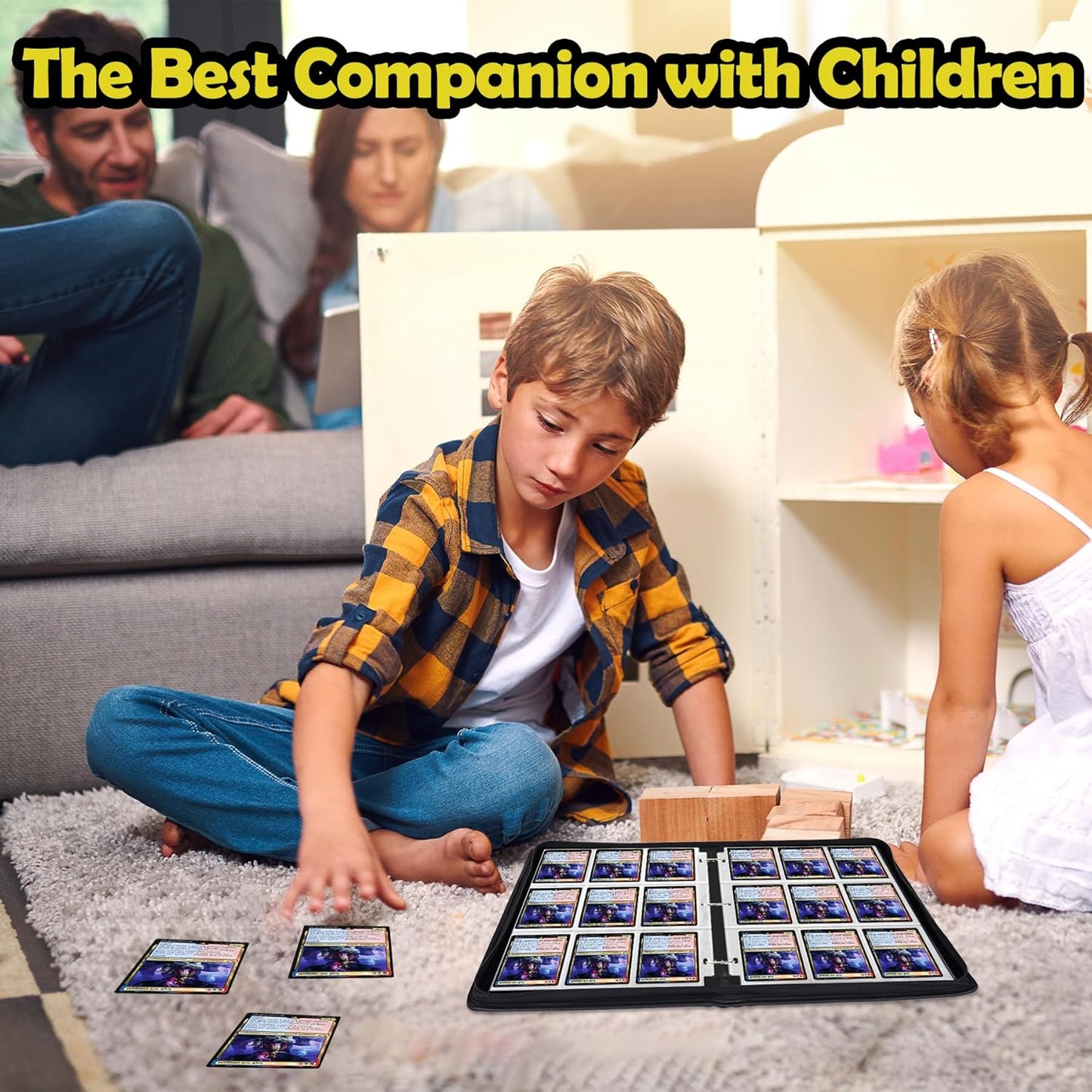 9 Pocket Card Binder for MTG/YGO/PTCG/Game Cards, Holds 900 Cards,Premium Collector Card Album for Standard Cards,Toys Gifts for Kids(MTG)