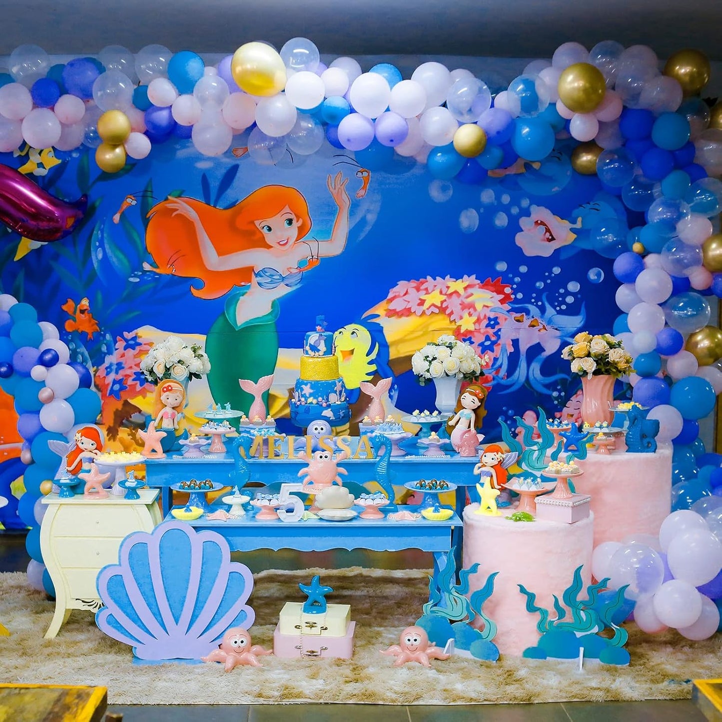 KAWKALSH 200pcs Dark Blue Balloons 5 Inch, Small Mini Latex Balloons for Party Birthday Baby Shower Anniversary Festival Arch Garland Decoration