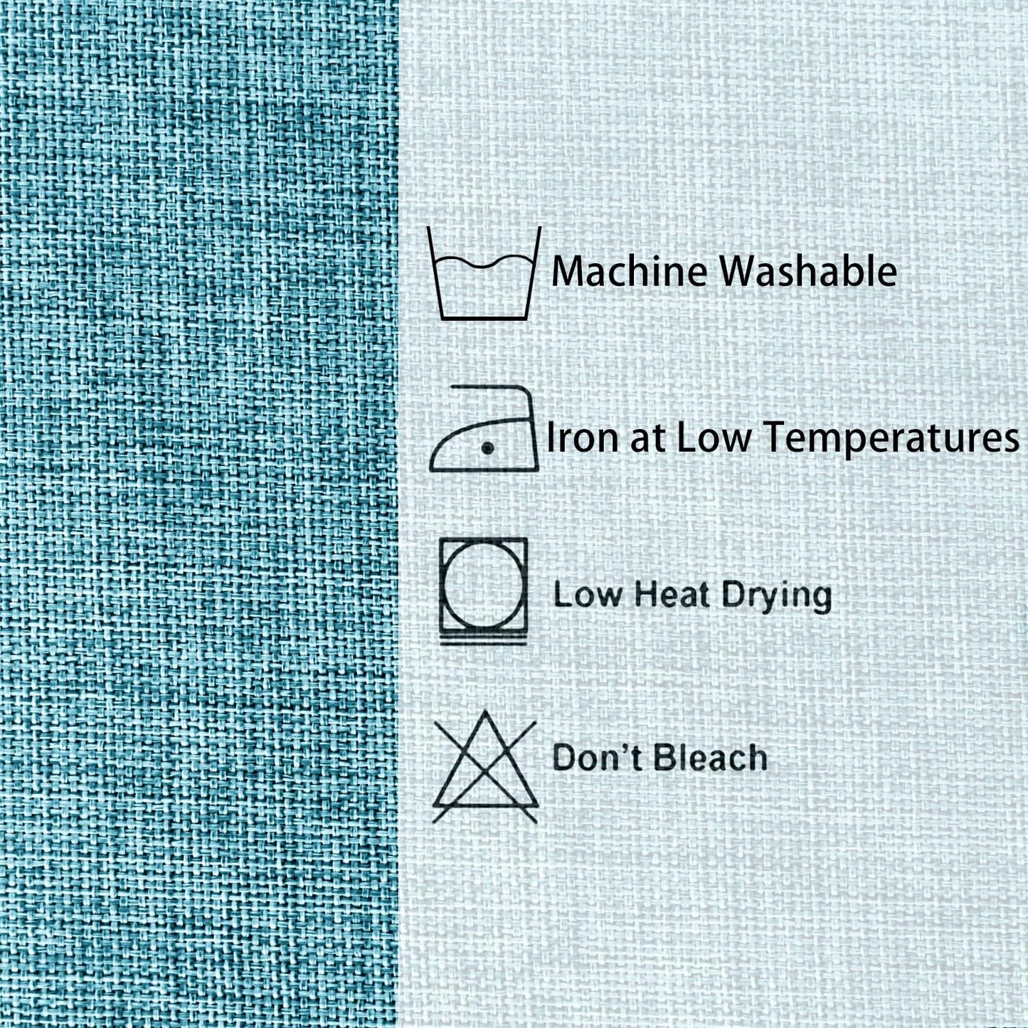 Hiasan 2 Pack Faux Linen Square Tablecloth - Wrinkle and Stain Resistant Washable Table Cloth for Kitchen Dining Room Holiday Table Cover for Party Dinner, Teal, 54 x 54 Inch