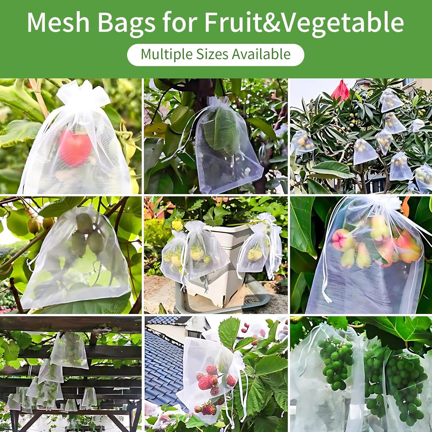 50 Pcs White Organza Bags 4x6 Inch Small Mesh Bags Drawstring Small Gift Bags Goodie Bags for Jewelry Candy Party Favor