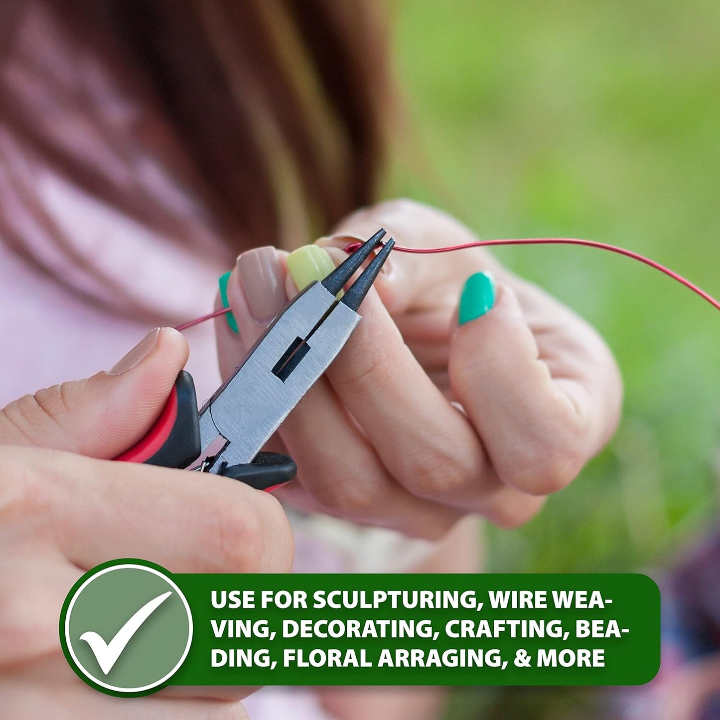 Mandala Crafts 20 Gauge Anodized Aluminum Craft Wire for Jewelry Making - 100 FT Colored Flexible Light Green Wire - Bendable for Bonsai Armature Crafting Sculpting