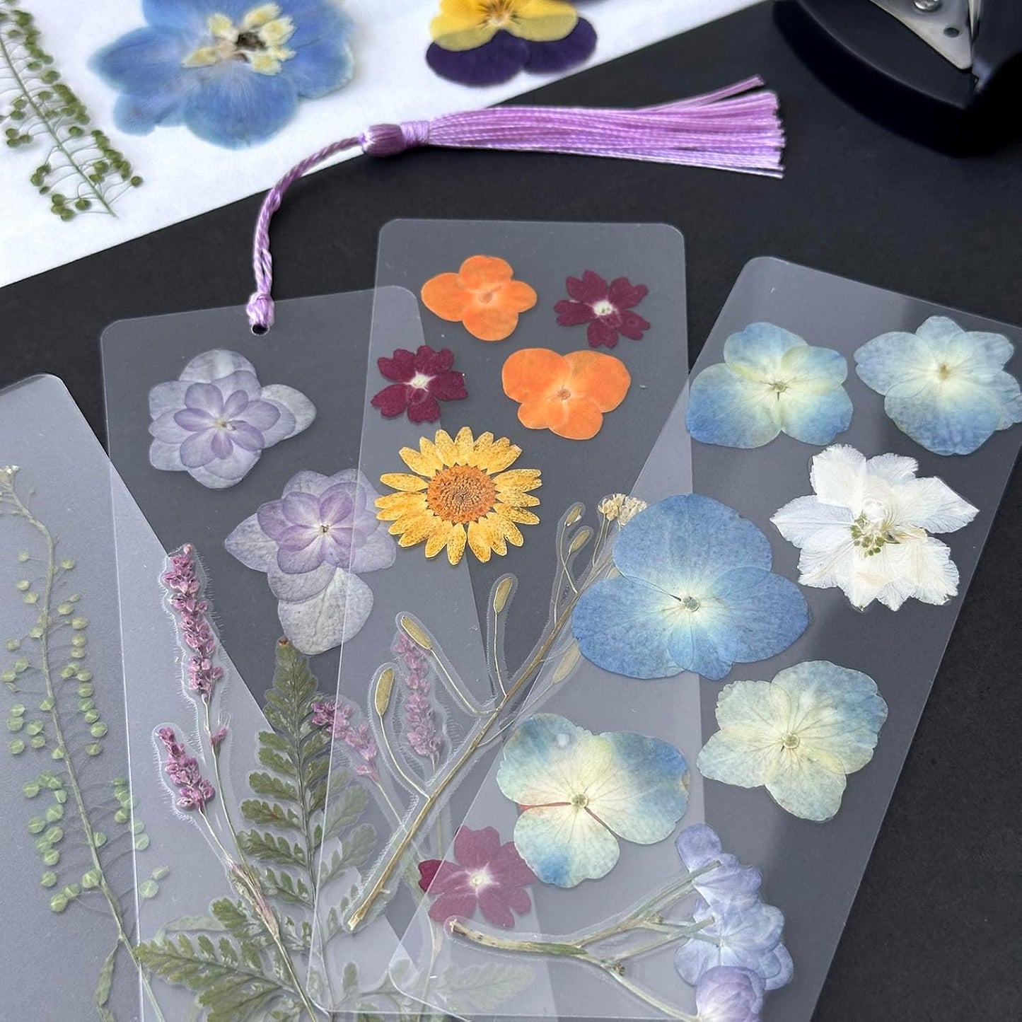 12Types Real Dried Pressed Flowers Sunflowers for Crafts Resin Jewelry Making, Fall Floral Cake Decorations-Orange