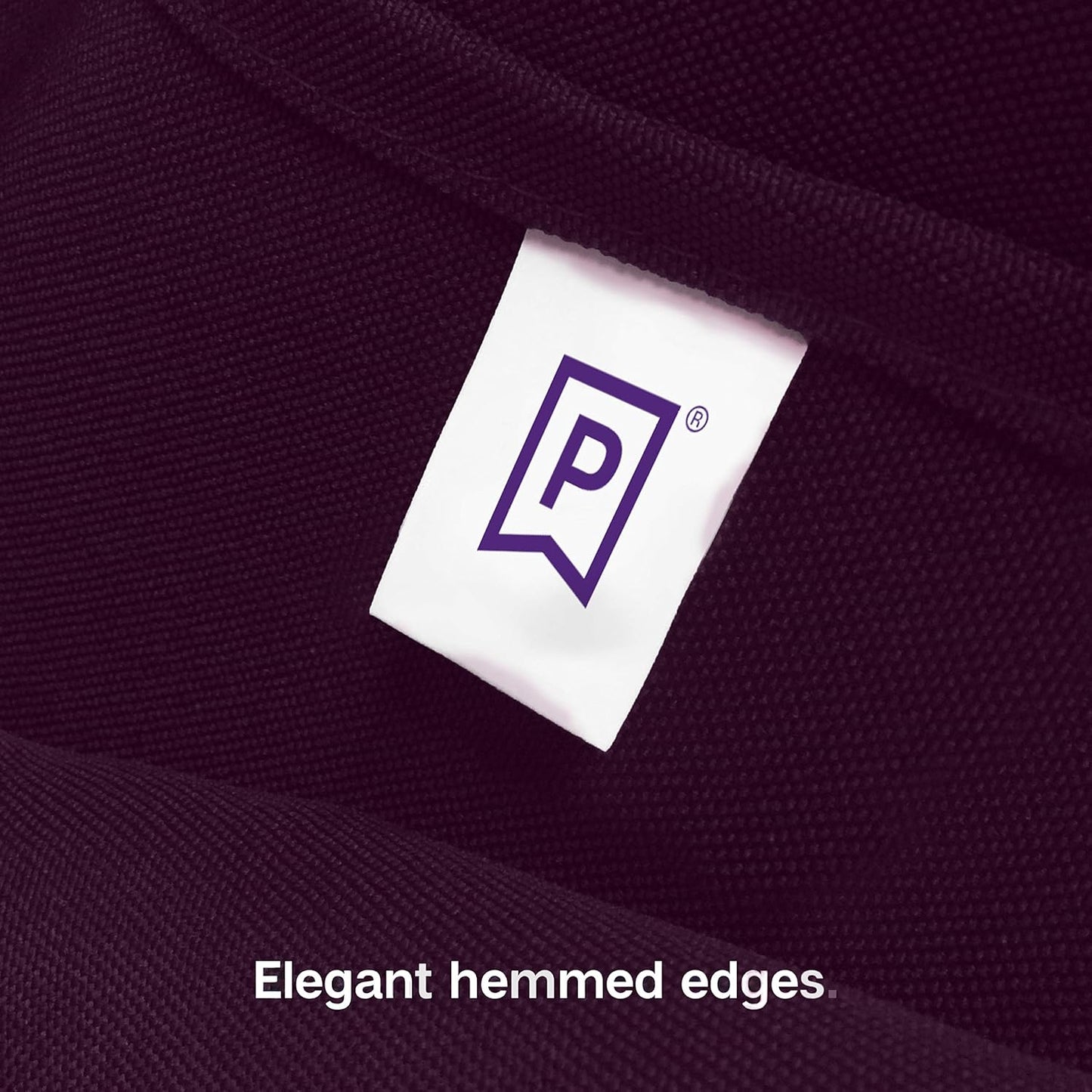 Gee Di Moda Square Tablecloth - 70 x 70 Inch Eggplant Table Cloth for Medium Square or Round Tables - Heavy Duty Washable Fabric - for Buffet Table, Holiday Party, Dinner, Wedding & Baby Shower