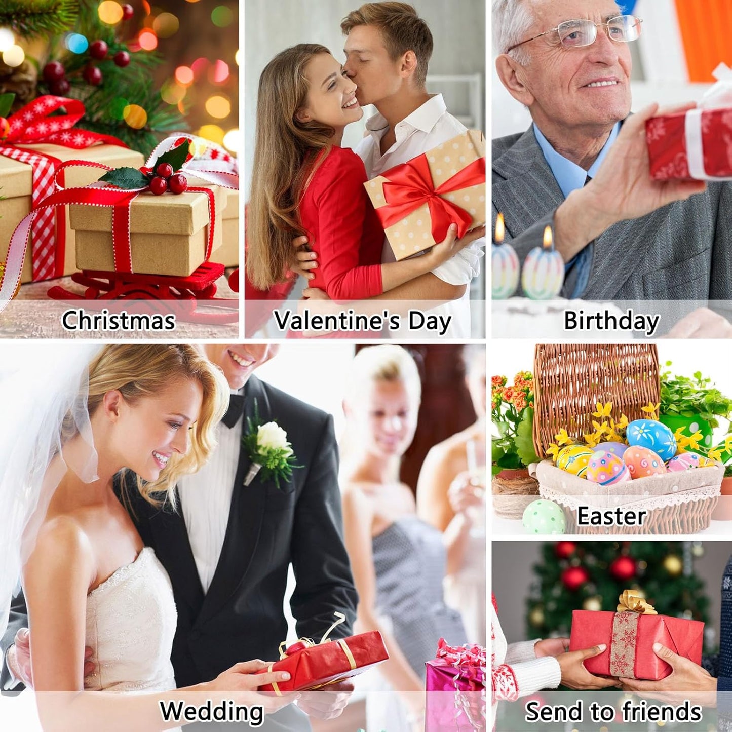 Zankubom 1 LB White Crinkle Cut Paper Shred Filler Great for Gift Wrapping, White Basket Fillers, Birthday, Gift Wrapping, Wedding, Anniversary, Halloween, Christmas Party Decor Filling Supplies