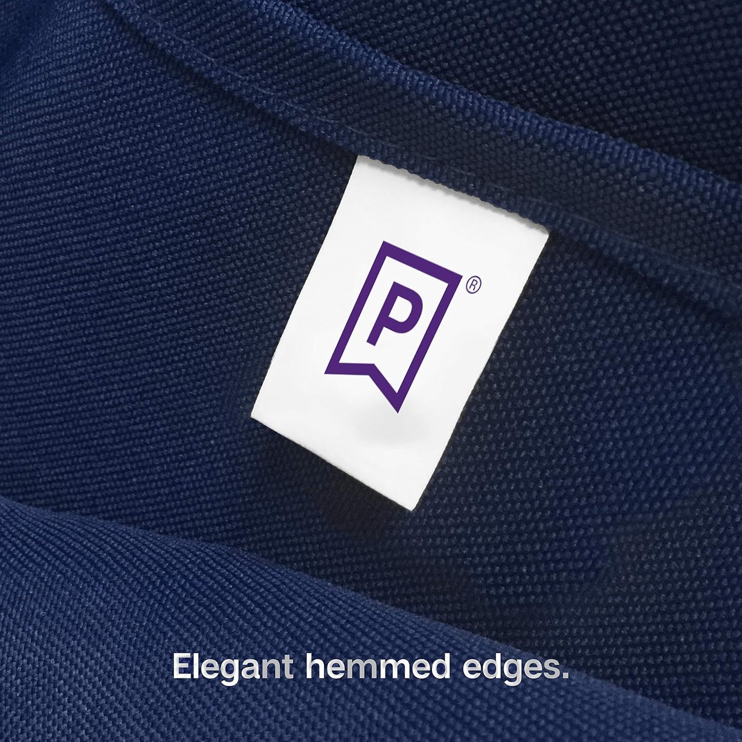 Gee Di Moda Square Tablecloth - 52 x 52 Inch Navy Blue Table Cloth for Small Square or Round Tables - Heavy Duty Washable Fabric - for Buffet Table, Holiday Party, Dinner, Wedding & Baby Shower