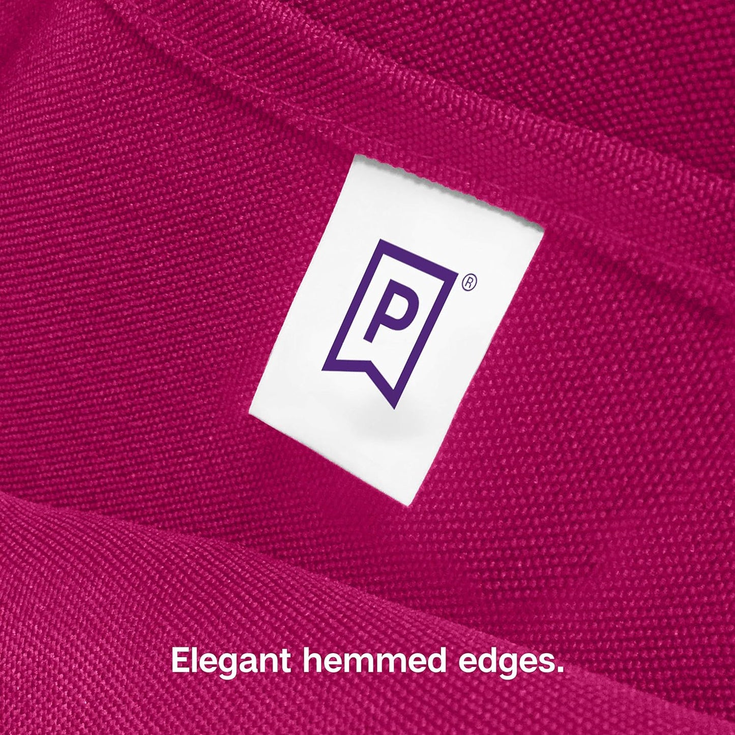 Gee Di Moda Rectangle Tablecloth - 90 x 132 Inch Fuchsia Table Cloth for 6 Foot Table with Floor-Length Drop - Heavy Duty Washable Fabric - 6 Ft Buffet Table, Holiday Party, Wedding & Baby Shower