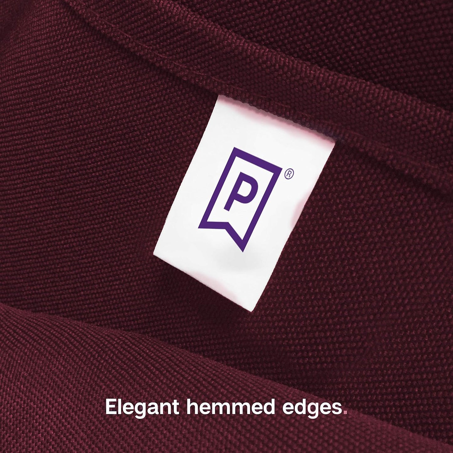 Gee Di Moda Rectangle Tablecloth - 60 x 102 Inch Burgundy Table Cloth for 6 Foot Rectangle Table - Heavy Duty Washable Fabric - for 6 Ft Buffet Table, Holiday Party, Dinner, Wedding & Baby Shower