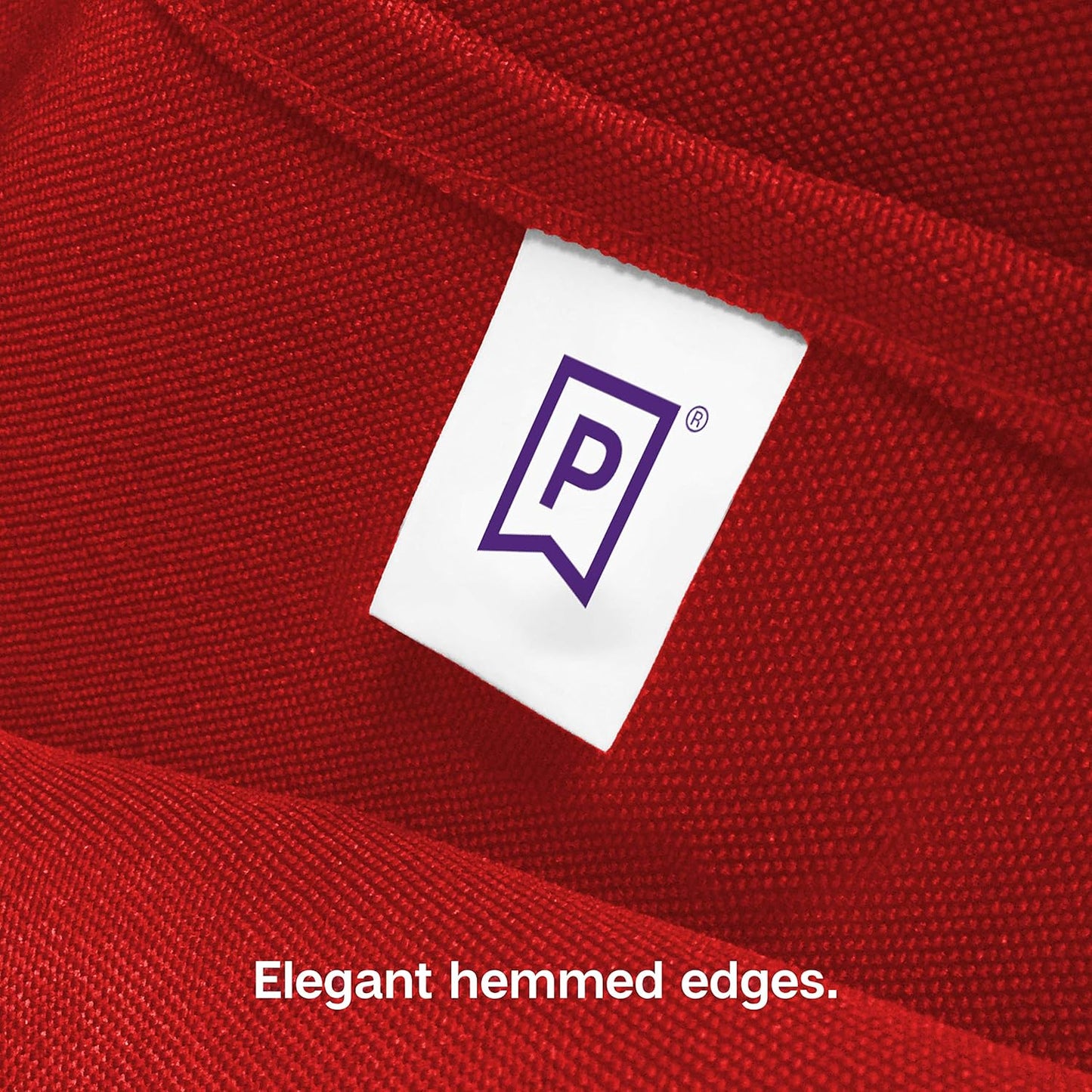 Gee Di Moda Square Tablecloth - 52 x 52 Inch Red Table Cloth for Small Square or Round Tables - Heavy Duty Washable Fabric - for Buffet Table, Holiday Party, Dinner, Wedding & Baby Shower