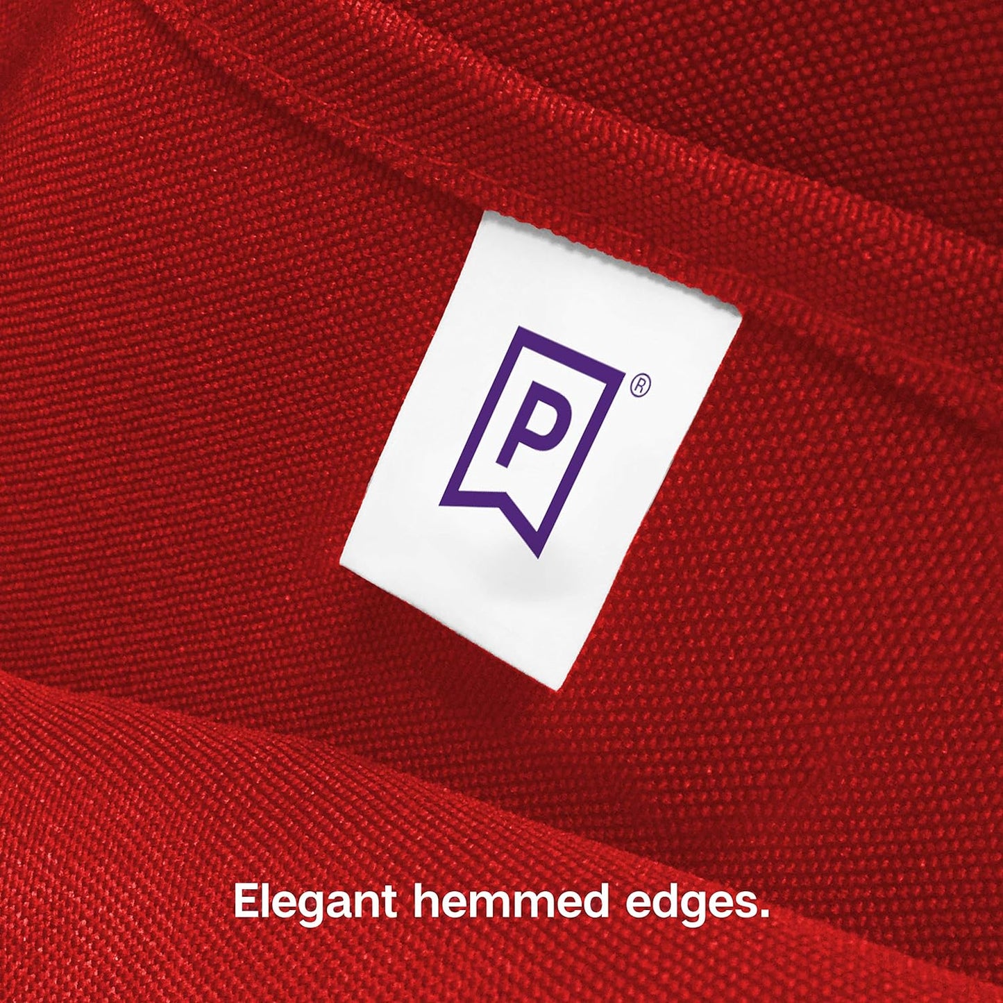 Gee Di Moda Square Tablecloth - 70 x 70 Inch Red Table Cloth for Medium Square or Round Tables - Heavy Duty Washable Fabric - for Buffet Table, Holiday Party, Dinner, Wedding & Baby Shower