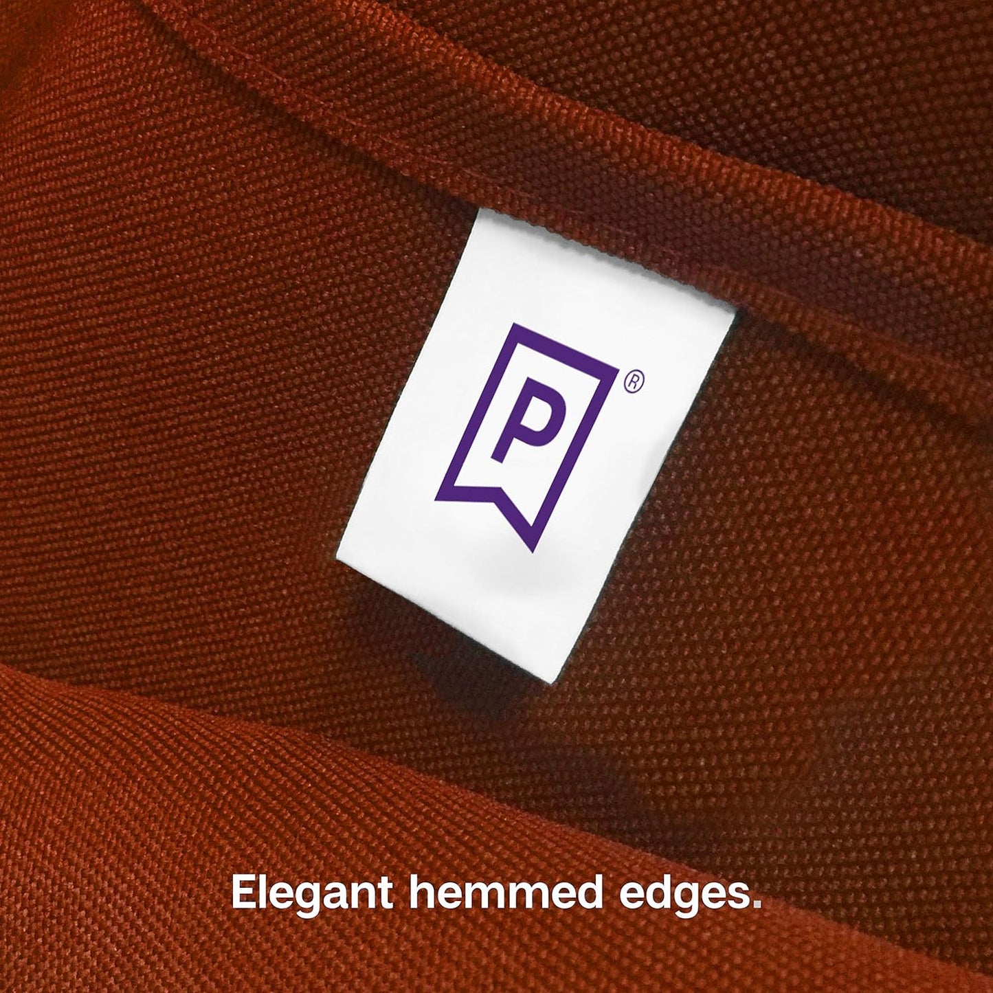 Gee Di Moda Square Tablecloth - 70 x 70 Inch Burnt Orange Table Cloth for Medium Square or Round Tables - Heavy Duty Washable Fabric - for Buffet Table, Holiday Party, Dinner, Wedding & Baby Shower