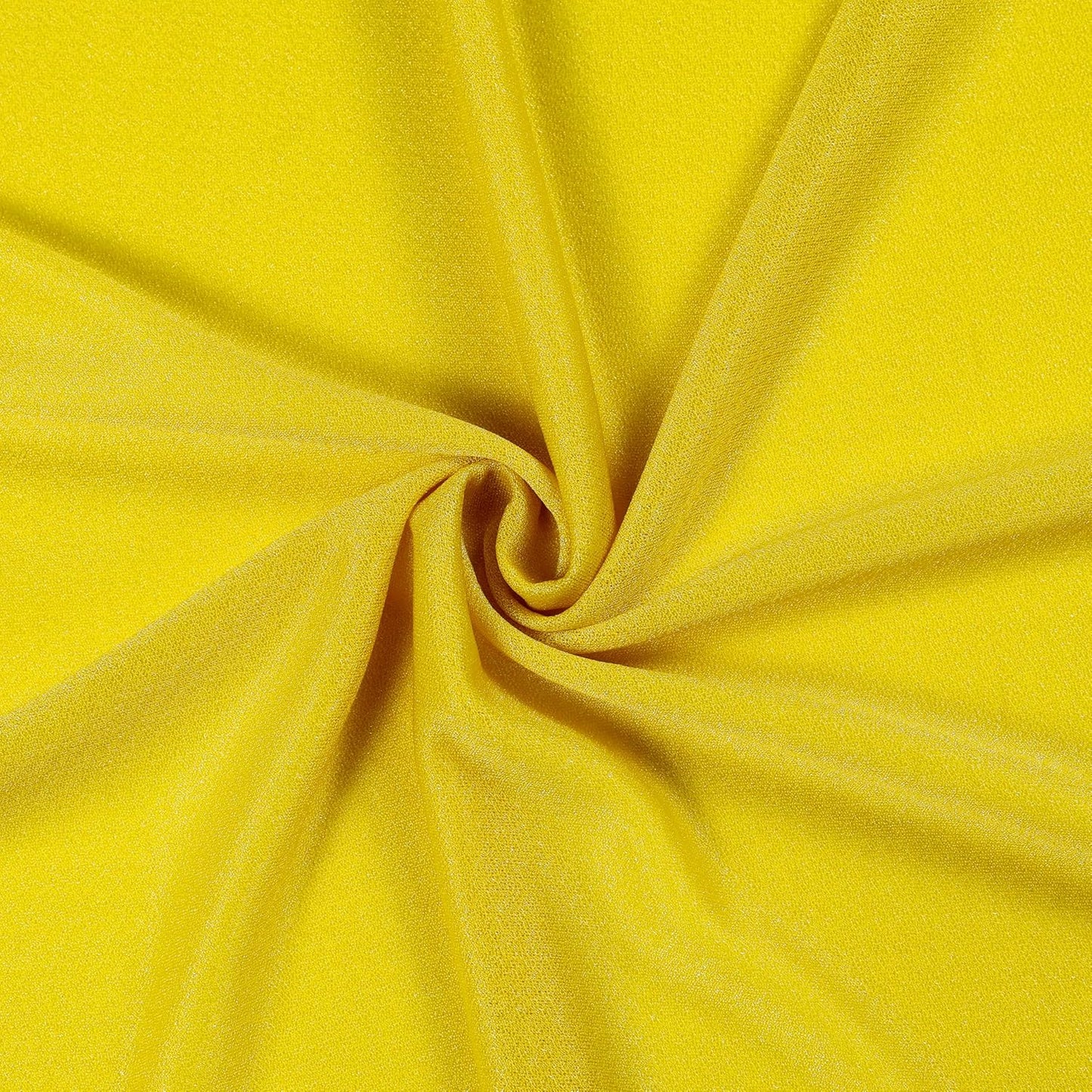 VDS Pack of 2 Panel (30 Inch X 50 Feet) Wedding Arch Draping Fabric Sheer Chiffon Fabric Drapery for Wedding Ceremony Reception Swag Backdrop Canopy Chuppah ARBO Altars Decoration (Yellow)