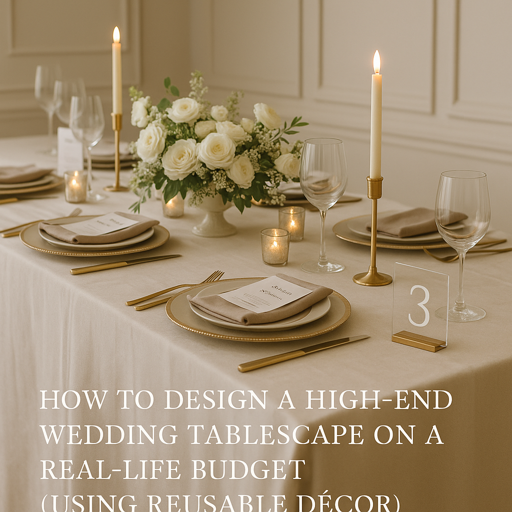 “2025 Wedding & Party Tablescape Trends: How to Create a Quiet Luxury Look with Premium, Reusable Décor”